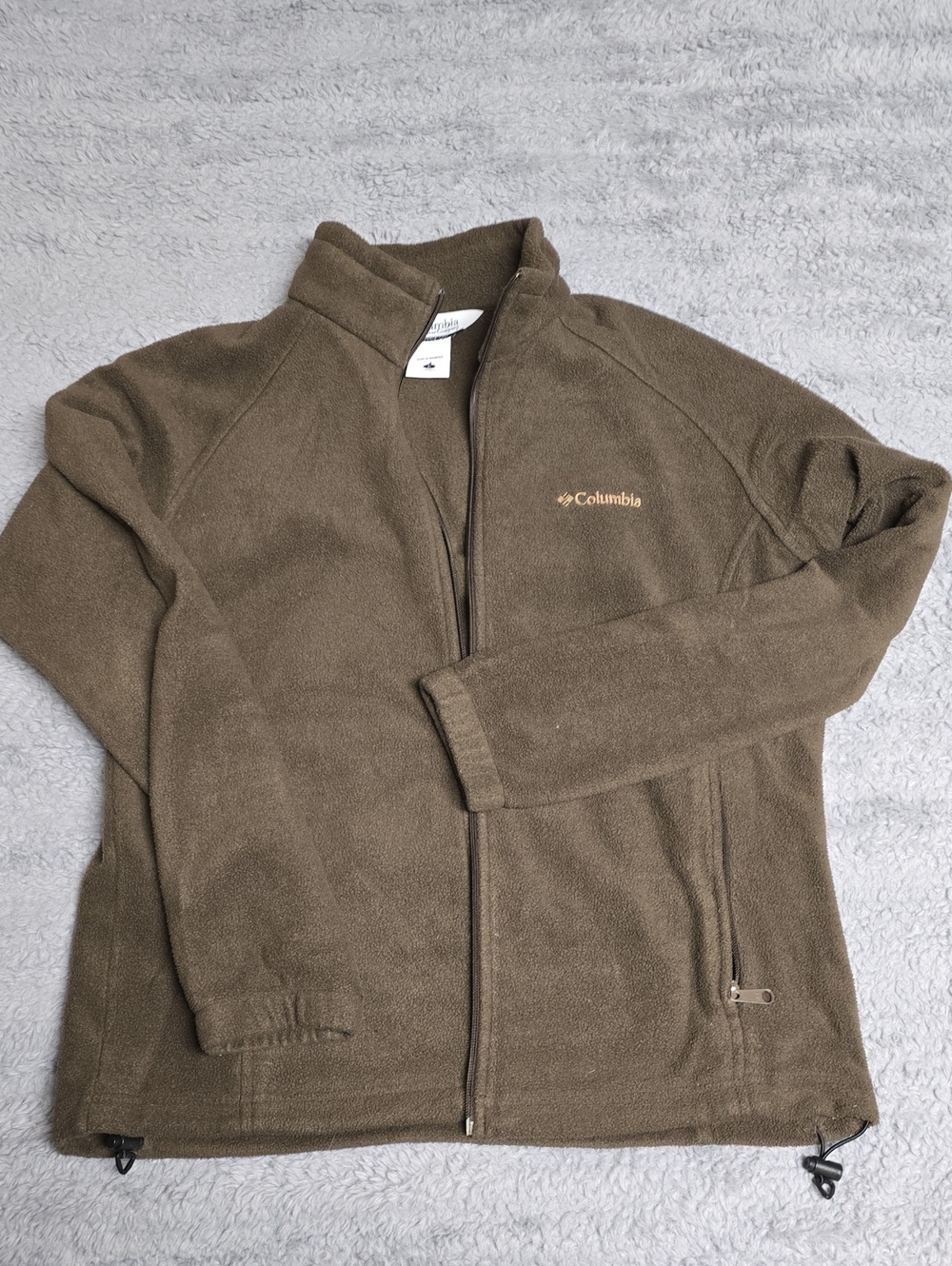 Columbia Womens Brown Full-Zip Fleece Jacket